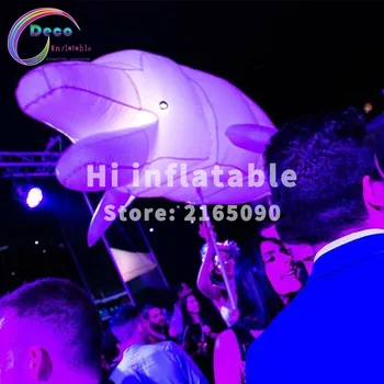 

3m wide LED lighting stage event decoration inflatable dolphin costume