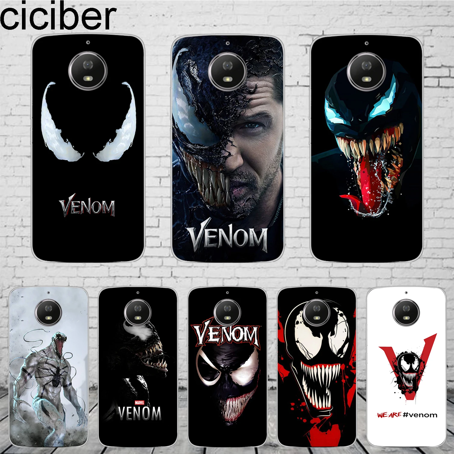 

ciciber DC Marvel Venom For Motorola Moto C Z2 Z3 ONE P30 G4 G5 G5S G6 E3 E4 E5 Play Plus Power M X4 Phone Case Silicone TPU