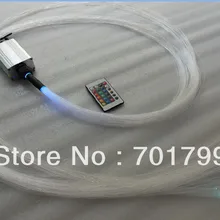 Волоконно-оптический кабель, волоконно-оптический 110x0,75 мм+ 35x1,0 мм+ 18x1,5 мм х 2 м в один пучок с одним 5 Вт RGB IR Двигатель Небольшого рабочего объёма