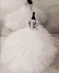 Платье с цветочным узором для девочек на свадьбу, кружевное платье с жемчужной аппликацией, детское платье для дня рождения, платье для