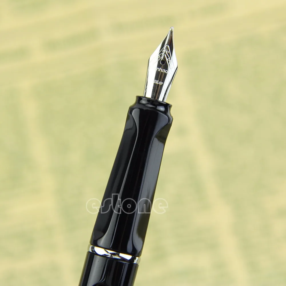 Роскошная Jinhao 599A сафари каллиграфическая ручка Крышка в пластике avec baril noir