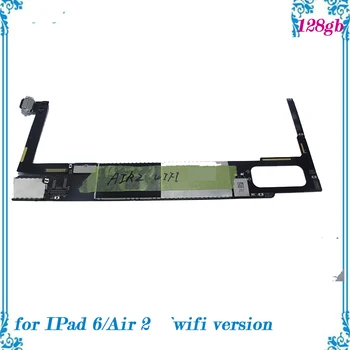 

128gb Well worked for ipad 6 / Air 2 Unlocked motherboard without touch id replacement mainboard with full chips Logic Board
