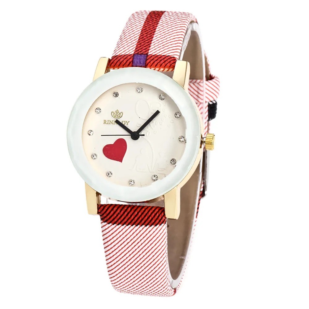 Простые Женские часы с сердцем, модные роскошные женские кварцевые наручные часы, Лидирующий бренд, женские часы с кожаным ремешком, Reloj& Ff