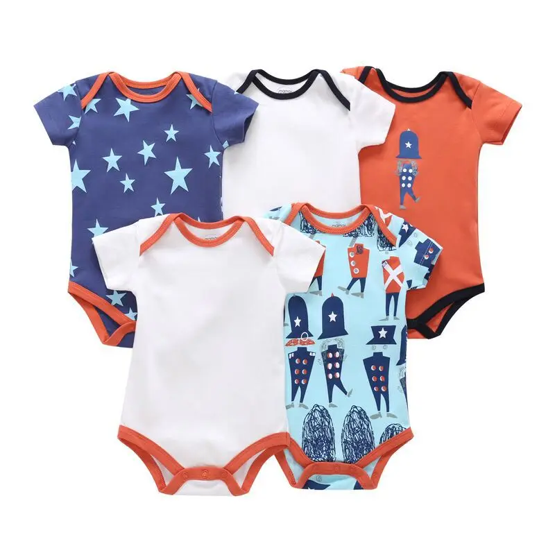 

5 Pieces/Lot Children babies boys girls clothes 2018 Summer super cute soft cotton Kids bebe clothes outfit baby bodysuit