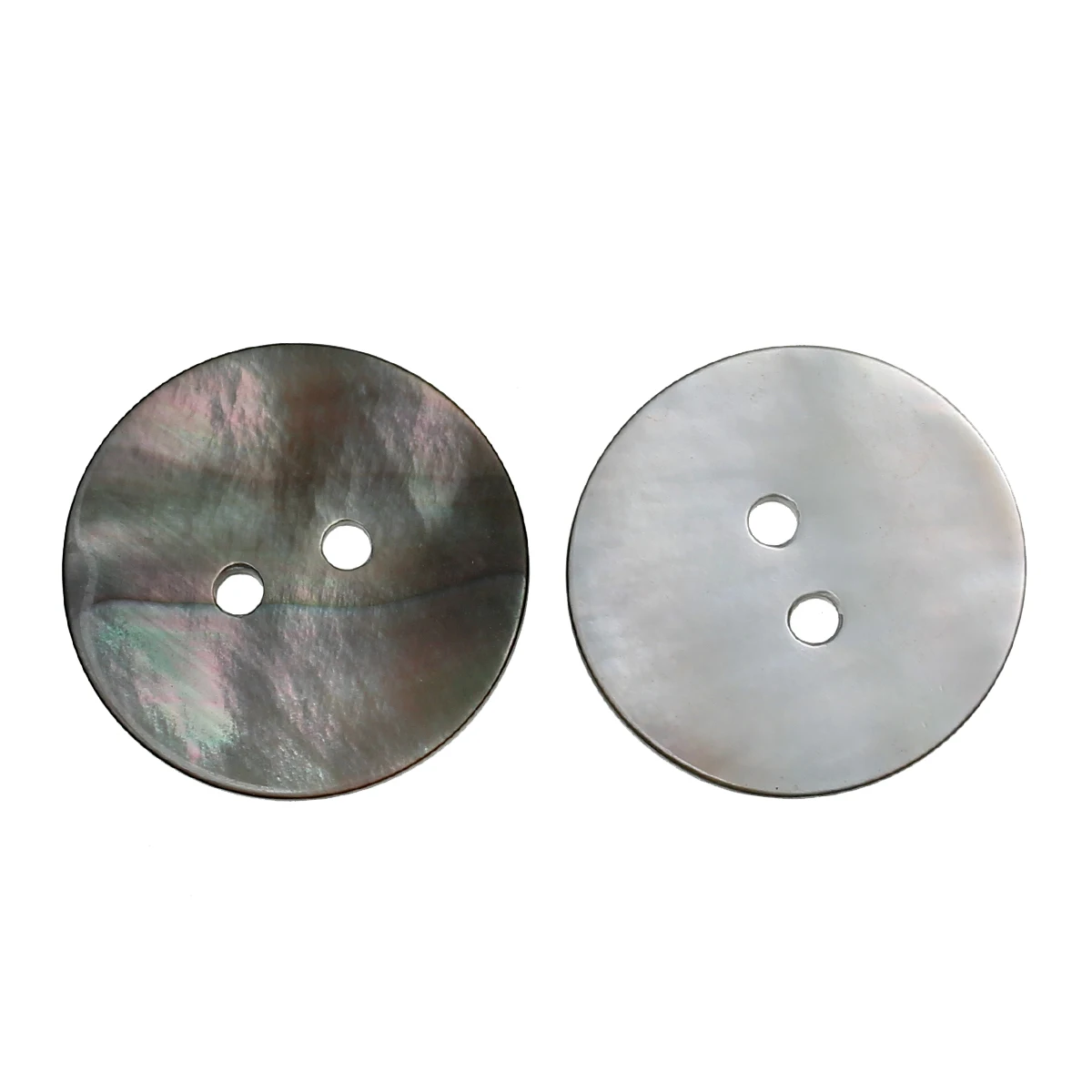 

DoreenBeads Shell Buttons Round 2 Holes Natural AB Color 20mm Dia,10PCs 2015 new