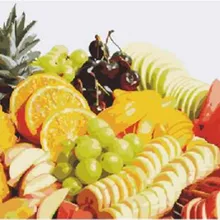 Горячая свежие фрукты печатные DIY цифровая картина маслом по номерам модная ручная живопись без рамки 40x50 см