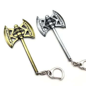 

2017 New Arrival Movie Thor 3 HULK Ax Keychain Metal Alloy Key Chain Pendant Key Rings For Gifts