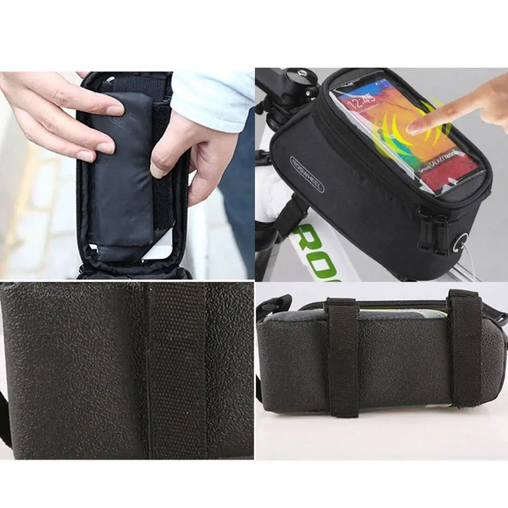 Flash Deal ROSWHEEL Bicycle Tube Bag 12496L-CA5 Portable Bike Frame Front Transparent PVC with Audio Extension Line for 5.5 Cellphone 3 Flash Deal ROSWHEEL Bicycle Tube Bag 12496L-CA5 Portable Bike Frame Front Transparent PVC with Audio Extension Line for 5.5 Cellphone 3