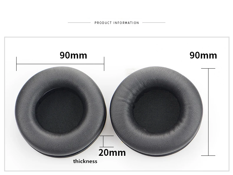 1 Pair Replacement 90mm Earpads Ear Pads Cushion for for Razer Kraken Pro Gaming Headphones High Quality 1.22  (4)
