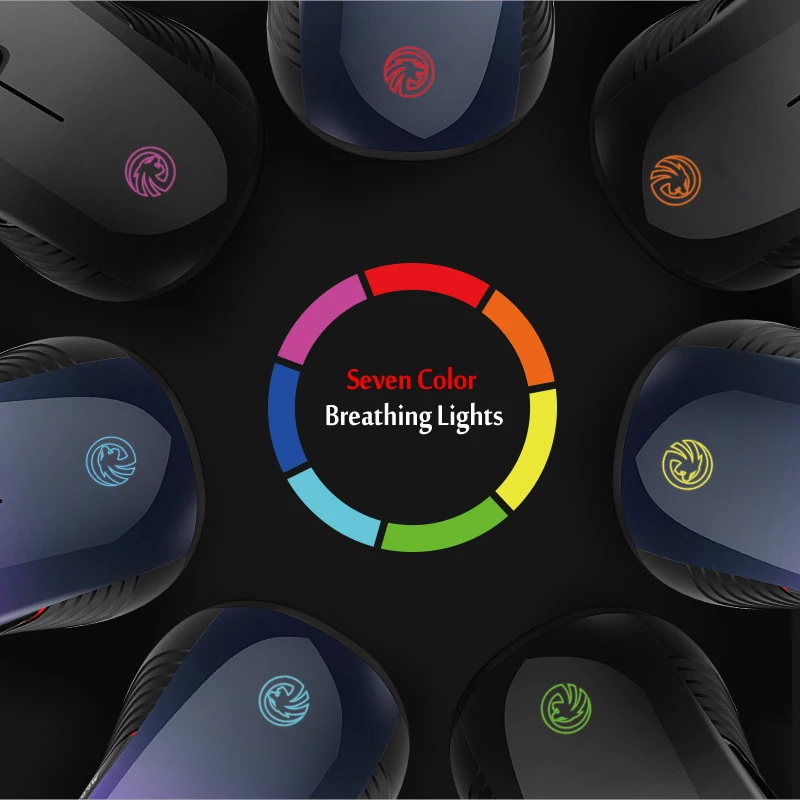 M600 Pro Rechargeable Wireless Gaming Mouse Optical LED 2.4GHz Computer Mouse with USB Receiver Silent Click 4 DPI 8 Buttons