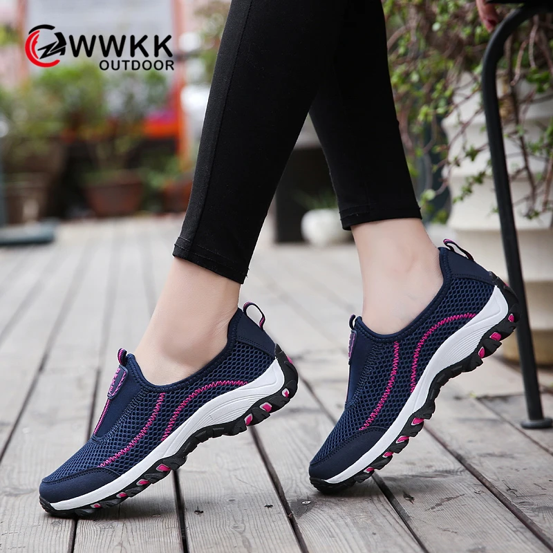 WWKK Sneakers Women Shoes Autumn Breathable Flying Weaving Leisure Sport Shoes Woman Female Walking Ladies Shoes basket femme