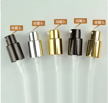 

50pcs bottle caps silver black aluminum lid mist spray pump head cover 18mm glass bottle neck applicable perfume bottle sprayer