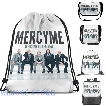 

Funny graphic print shoulder Bags women Mercyme Welcome to The New Single shoulder backpack travel for men Gym Bag