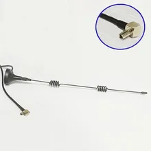 2 unids 3G Antena TS9 conector 5dBi de alta ganancia de Antena de Base Magnética 3 m cable de extensión para el módem usb huawei e392 e1762 e3272 #1