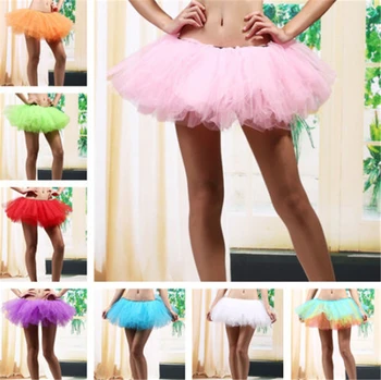 

Sexy Women Adult Tutu Pettiskirt Princess Party Skirts Mini Dance summer short skirts space candy-colored tutu skirts women