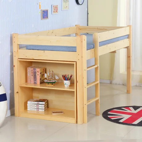 Детская кровать детская мебель из цельного дерева детские кровати детская кроватка ШАМБРЕ bebe с ящиком стола для письма 100*120 см