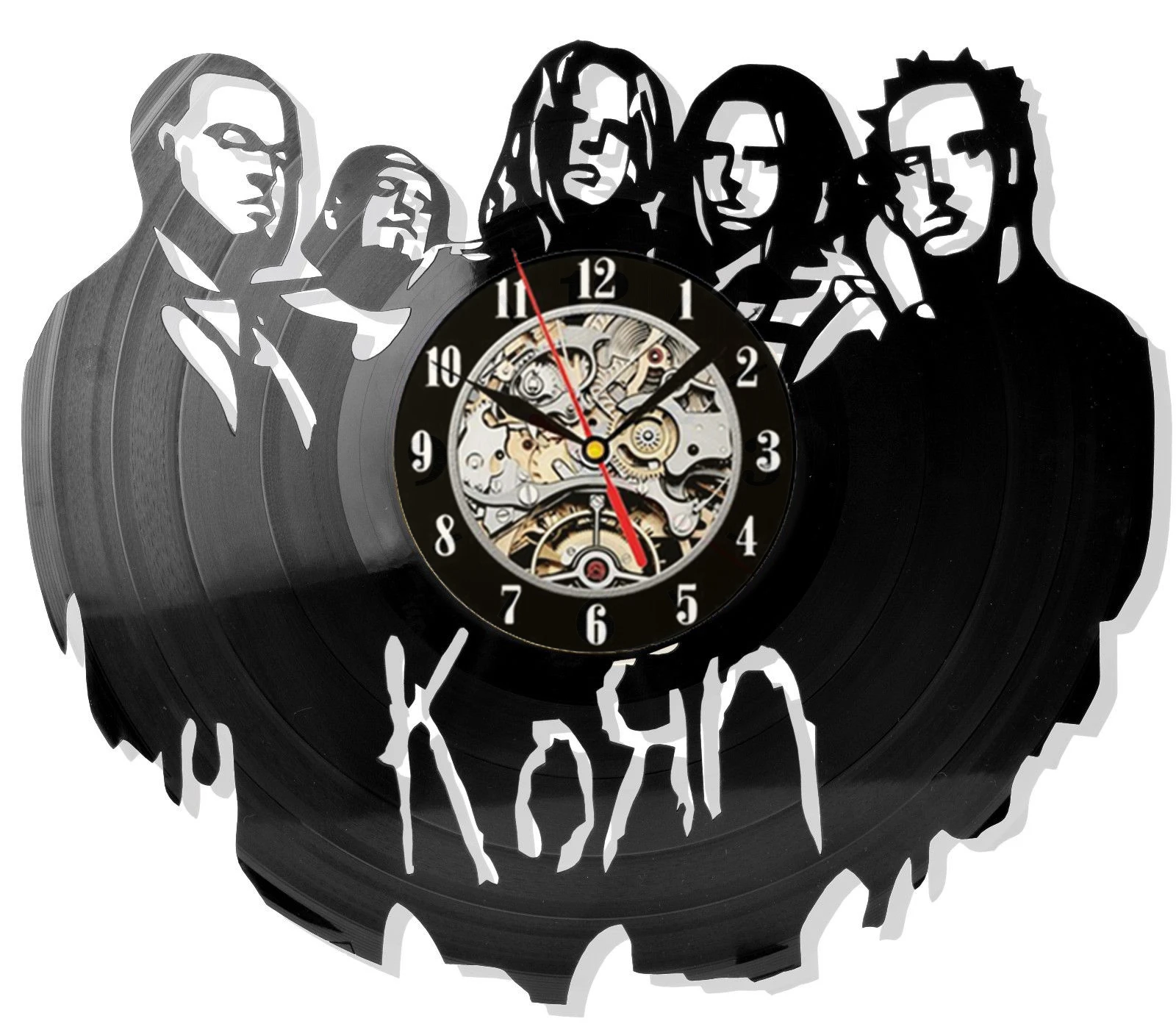 Shxx Music Vinyl Record Wall Clock Crab Living Room Decor Unique Gifts