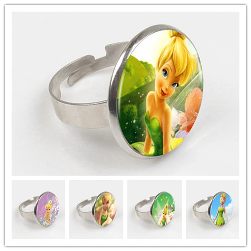 

Logo Ring Hot Sale Fashion Cute TinkerBell Ring Accessories For Child Girls Bronze Ring Jewelry