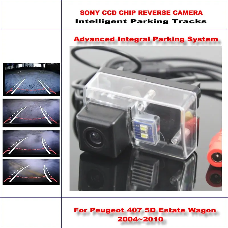 

Intelligentized Reversing Camera For Peugeot 407 5D Estate Wagon 2004~2010 Rear View Back Up 580 TV Lines Dynamic Guidance Track