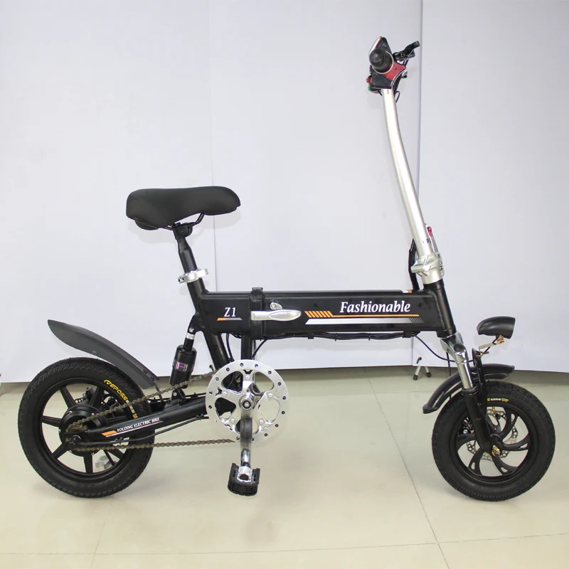 Foldable Electric Bike Two Wheel Electric Scooters Mini Portable 14 inch 36V Two Disc Brakes Adult