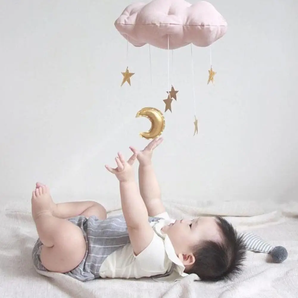

Hanging Decoration Cloud Cushion Moon Star Soft Children Toy for Kid's Room