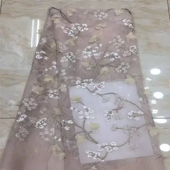 

African Embroidery Lace Fabric French Tulle Lace Fabric With beads Net Lace 2019 Latest For Dress Black white pink