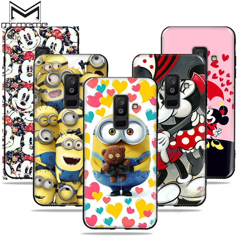 

For Samsung Galaxy A6 2018 Case For Galaxy A6 Plus 2018 Cover Cute Cartoon Painting Soft TPU Case For Samsung A6 A6Plus 2018 Bag