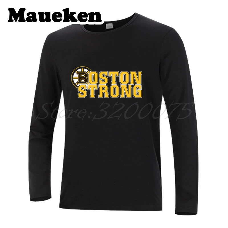 Мужская осенне-зимняя футболка Boston strong Hope футболки с длинными рукавами broins W1117002 |