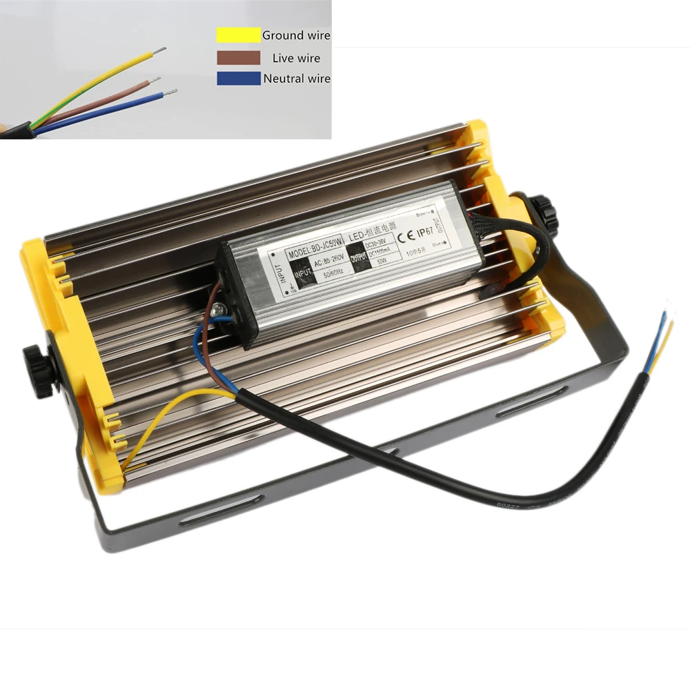 Flood lights 50w IP66 waterproof AC 85 265V Can assemble LED floodlight  Spotlight LED Street light led flood light reflector -in Floodlights from  Lights ...
