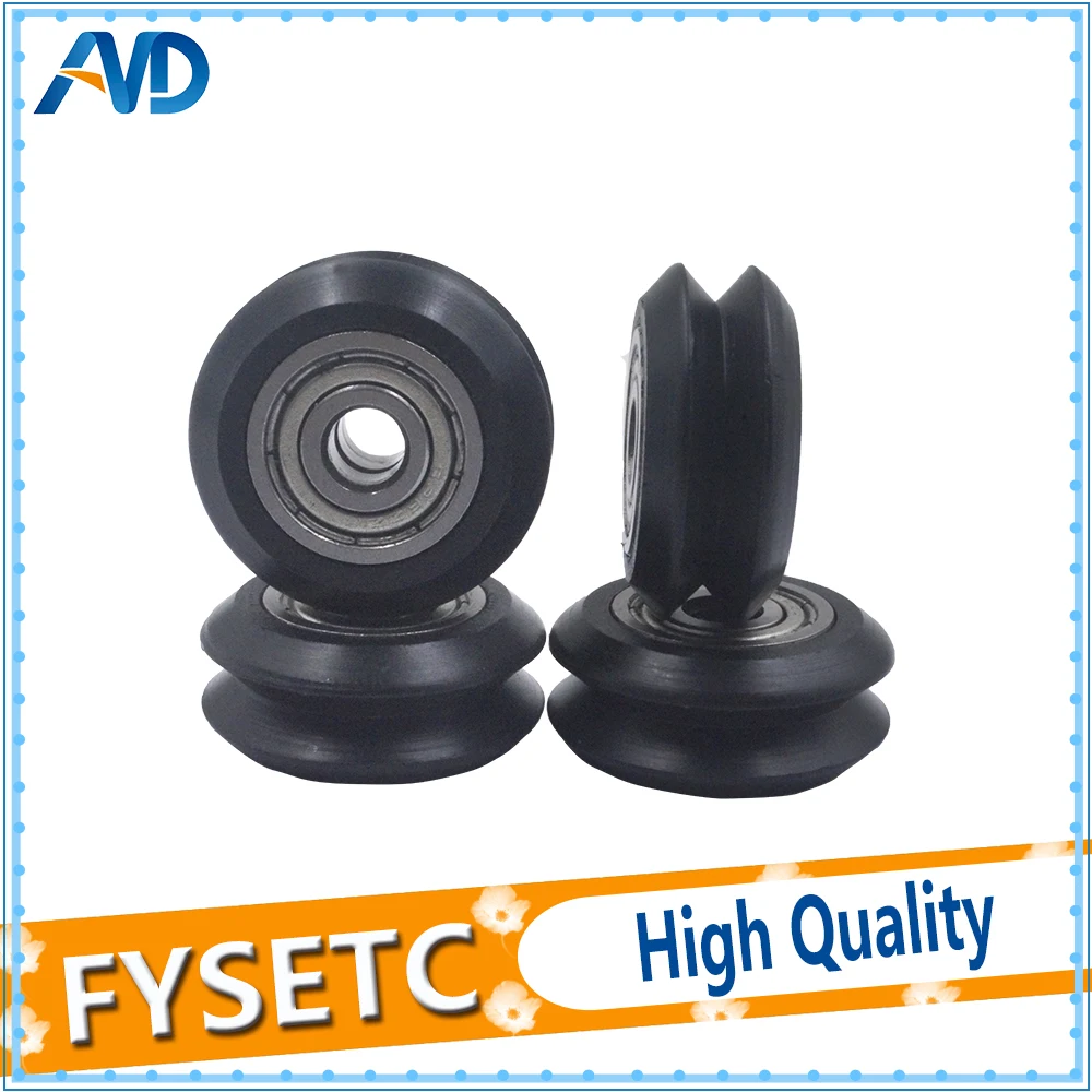 

1pc Line CNC Openbuilds Plastic Pulley Wheel With Bearing Driven Wheel Perlin Idler Roller Skating Chakras V type for V-Slot