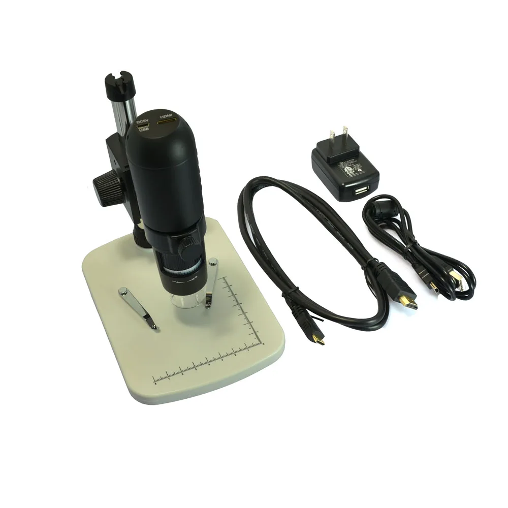 HDMI 2.0MP USB Digital Magnifier Industrial Microscope Camera 220x Handheld Magnifier With Stand