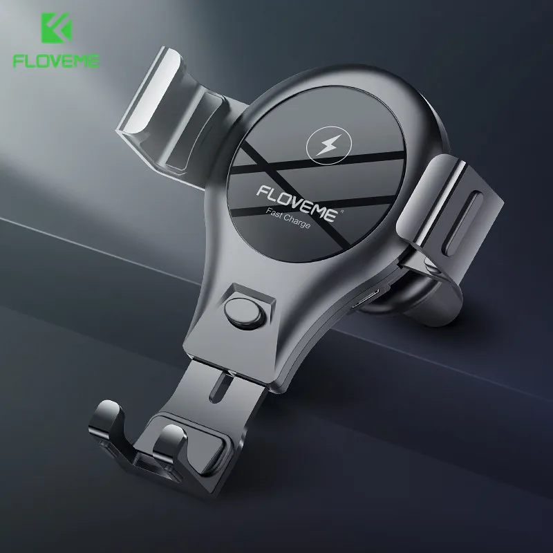 

FLOVEME Wireless Charger For Samsung S10 Plus S10 Lite S10 Fast Wireless Car Charger For iPhone XS Max XR XS X Infrared Touch