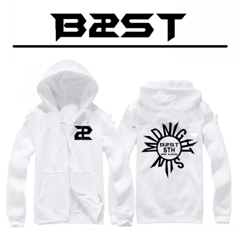 Online Corea del estilo K pop Beast B2ST BINATANG tan sudadera con capucha sudadera con capucha deportiva mujeres hombres adolescentes par spesifikasi Corea del estilo K pop Beast B2ST BINATANG tan sudadera con capucha sudadera con capucha deportiva mujeres hombres adolescentes par