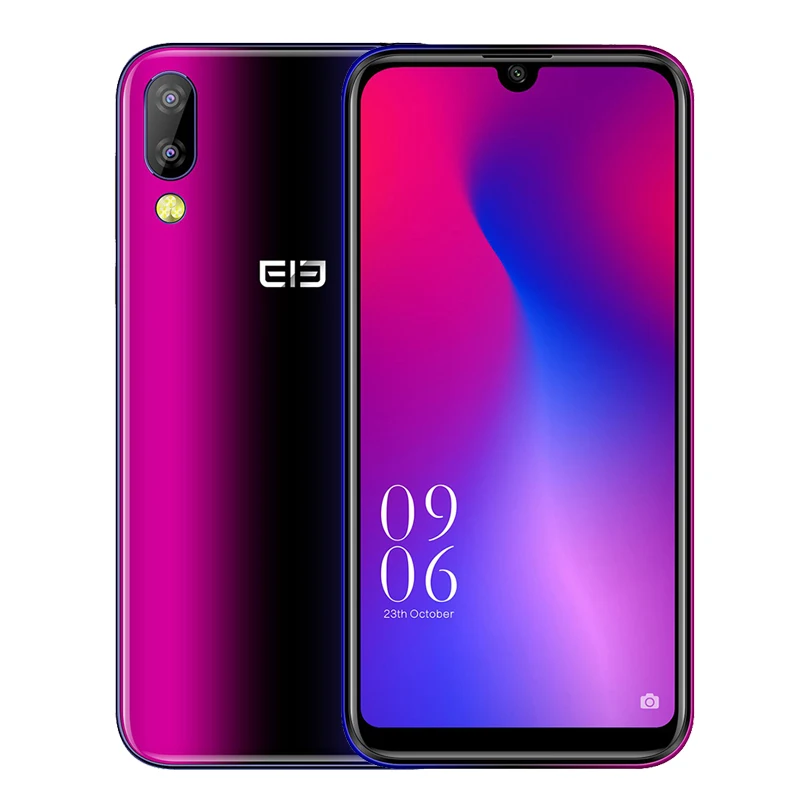 Elephone A6 Mini 5,71 дюймов Android 9,0 экран капли воды мобильный телефон 6761 четырехъядерный HD+ 4 Гб+ 32 ГБ 16MP 3180 мАч 4G смартфон