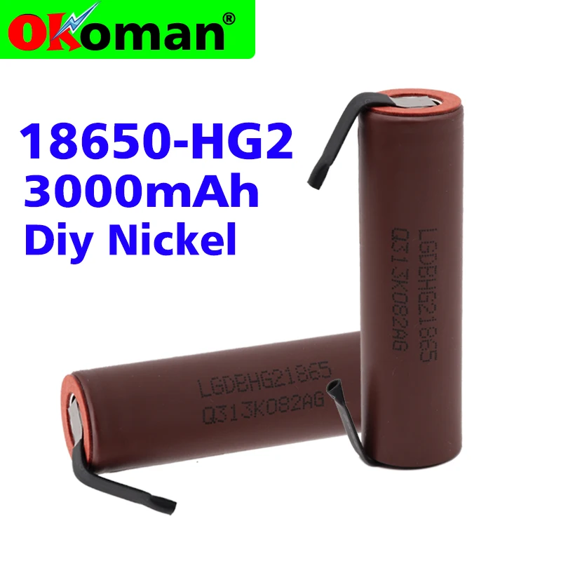 Оригинальная батарея высокого качества 18650 HG2 3000mAh 3 7 V литий ионная