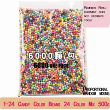 

6000 stks/set DIY Waternevel Magic Aquarium Kralen Handleiding 3D Aquabeads 5mm Hama Kralen 500g Groothandel Aqua kralen