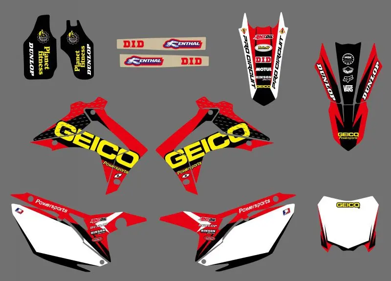 Графическая наклейка H2CNC для Honda CRF250R CRF250 2014 2016 & CRF450R CRF450 2013 2015 CRF 250 250R 450 450R|sticker for