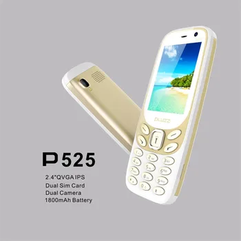 

HL 50% Discount PLUZZ P525 Functional Phone Camera 2.4inch FM Dual SIM Card big speaker Gift for elder Dropship Dec.27