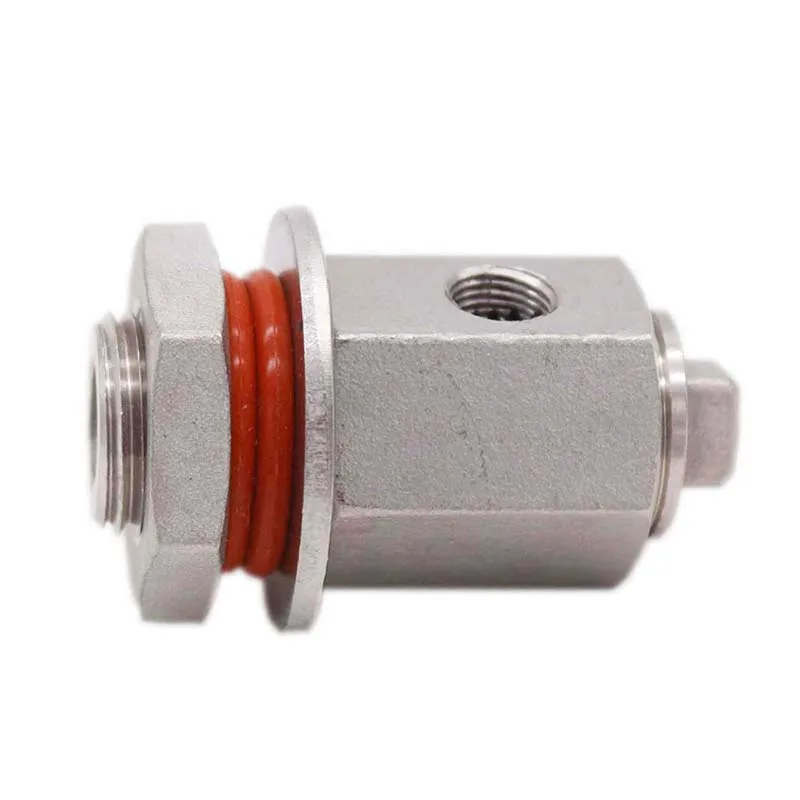 

Weldless Sight Gauge Adapter Kit, 1/2" MPT x 1/8" FPT, with Silicone O-ring, washer, Groove Lock Nut