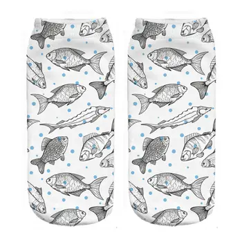 

RUNNING CHICK marine organism 3d digital printing socks wholesales and dropshipping