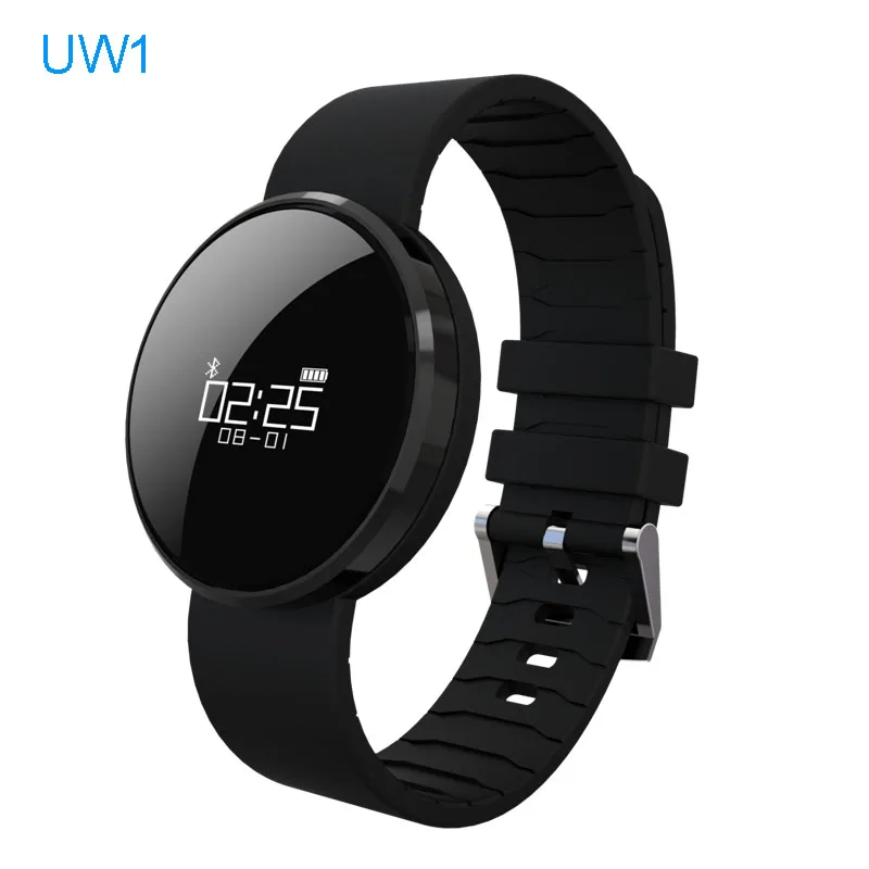 UW1 Bluetooth Smart Watch Sport Bracelet Heart Rate Monitor Call SMS Remind IP67 Waterproof Pedometer for