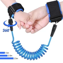 

VICIVIYA 1.5-2.5m Kids Safety Harness Adjustable Anti-lost Wrist Link Traction Rope Baby Walker Wristband Wrist Toddler Leash