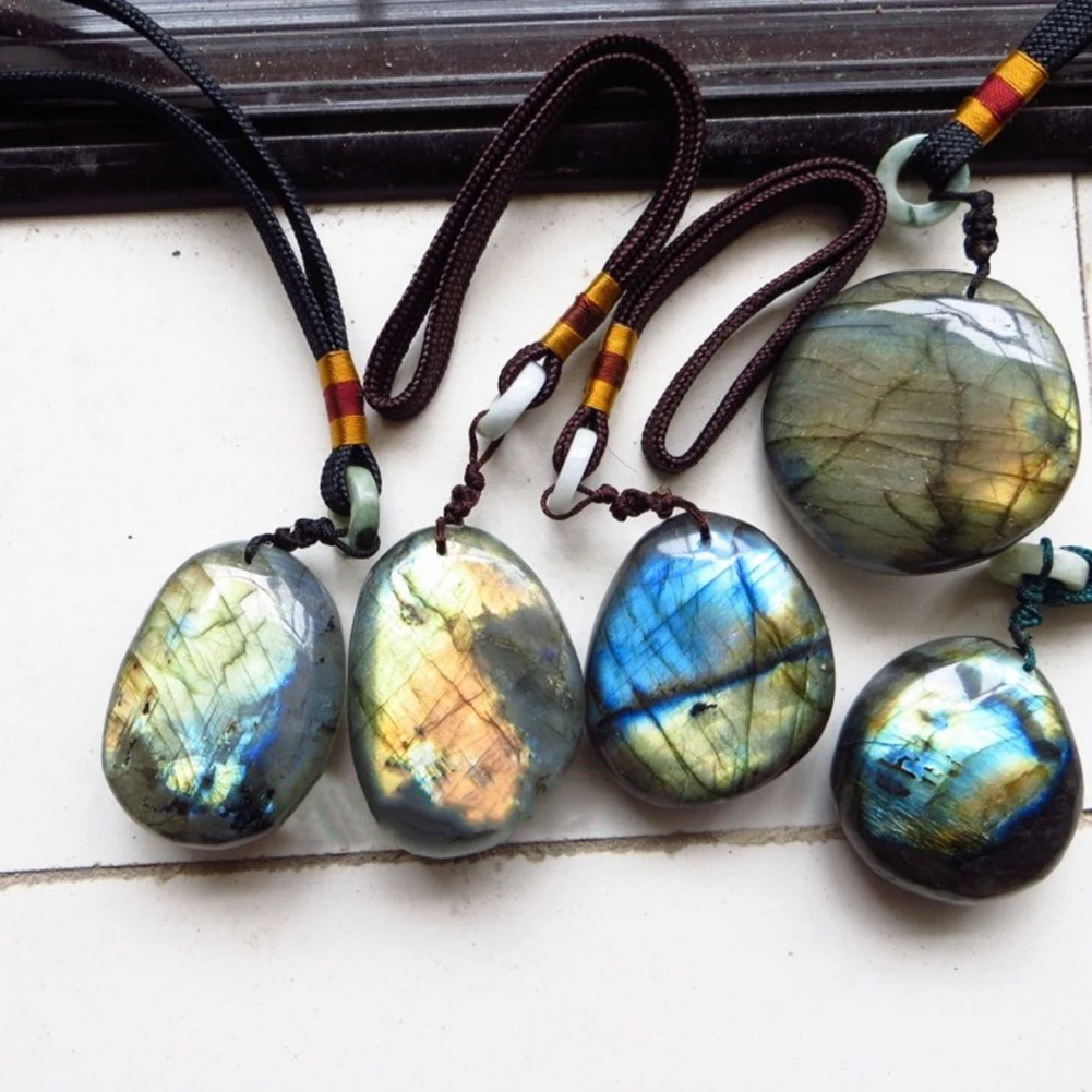 

New Natural Crystal Moonstone Raw Gemstone Ornament Handicraft Bright Shinning Labradorite DIY bracelets and necklaces for gift