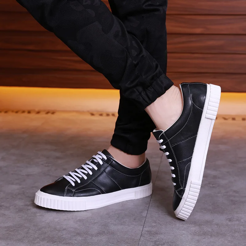 Chaussures Et D'été De Printemps Mode Rétro Britannique Bottes Hommes Casual Chaussures Tout Cuir allumette Sneaker Respirant En xpgIxqCnw