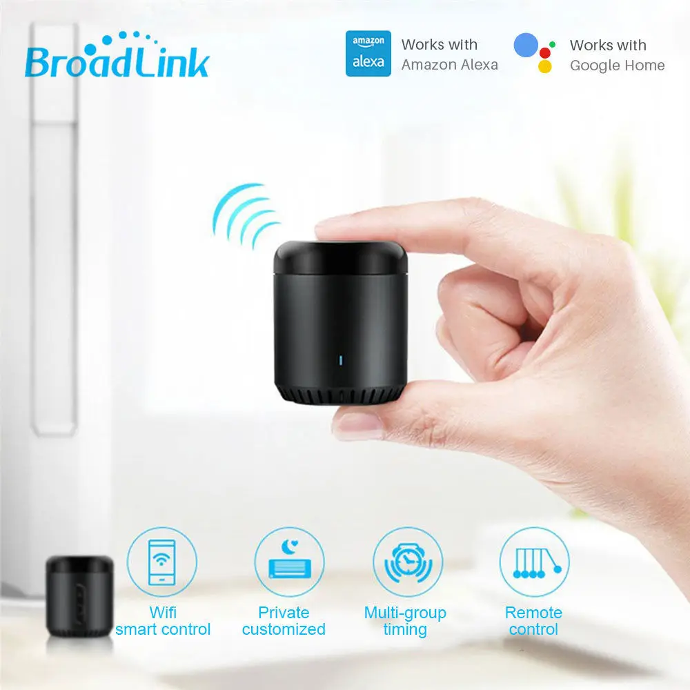 Broadlink Original RM Pro Mini3 Host Work with Alexa Google Home Smart Home Automation Remote Control WiFi IR RF 4G Smart TV