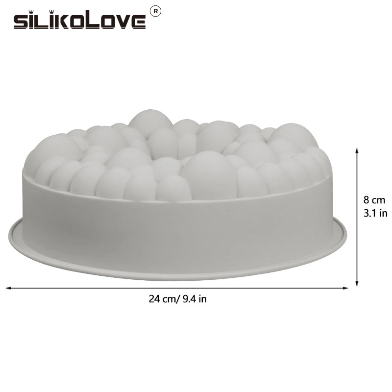 SILIKOLOVE Вишневый пузырь силиконовая форма с короной для торта десерты мусс домовой 3D формы для выпечки, кухонные принадлежности легко DIY Инструменты для выпечки