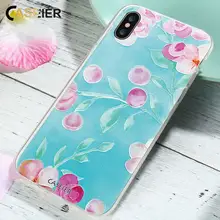 

CASEIER Phone Case For iPhone 6 6s Plus Capa Soft TPU Fundas Cover For iPhone 7 8 Plus 5 5s X 3D Relief Silicone Capinha Shell