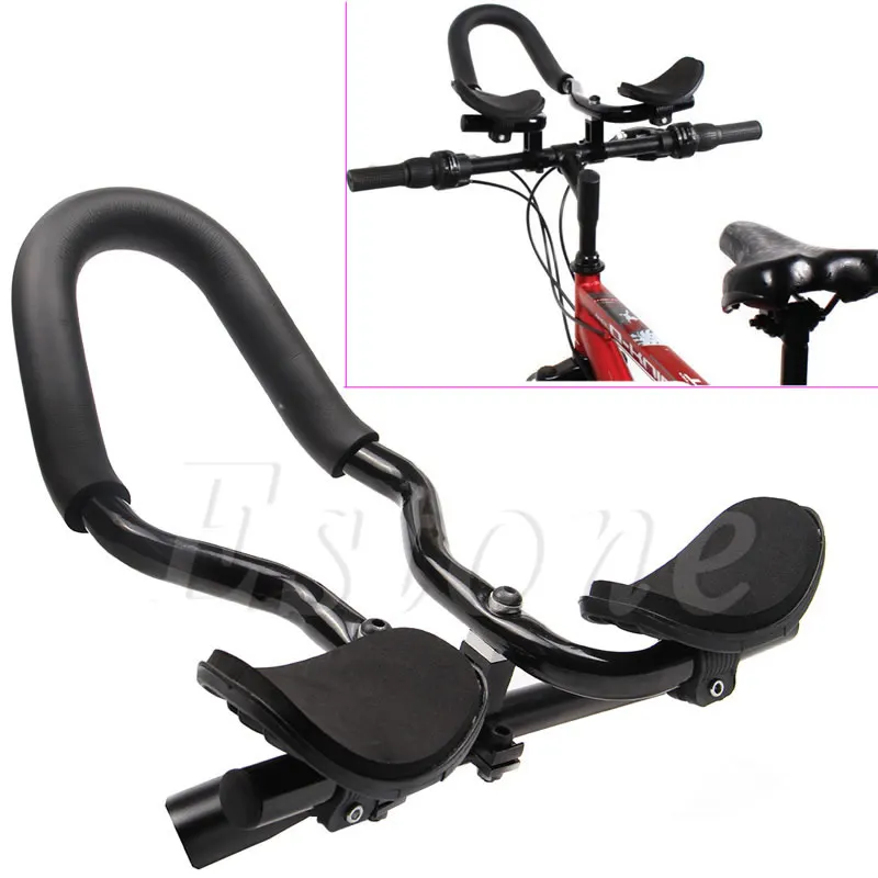 Adjustable Bike Bicycle Relax Rest Armrest Handlebar Aero Bar for Travelling