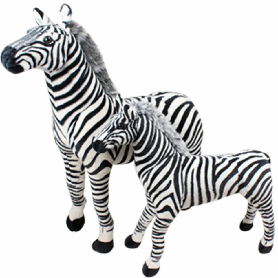 large zebra teddy
