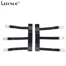 Leecnuo 2 шт. Мужская рубашка пояс с нескользящей зажимы клипсы держать рубашку подтяжки ножные подвязки ремень